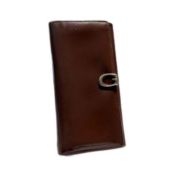 GUC GUCCI Smooth Leather Wallet with G Clasp - Picture 1 of 16